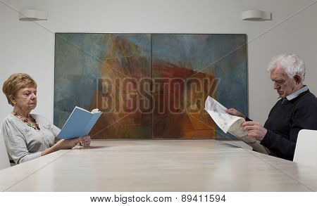 Couple Reading Books