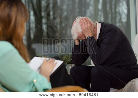 Senior At Psychotherapist
