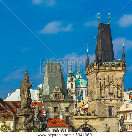 Adalbert of Prague on Charles Bridge, Czechia
