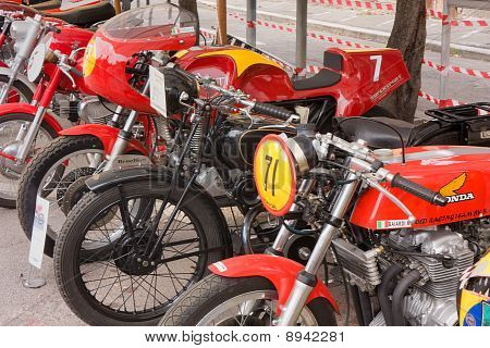 Alte Racing Motorräder