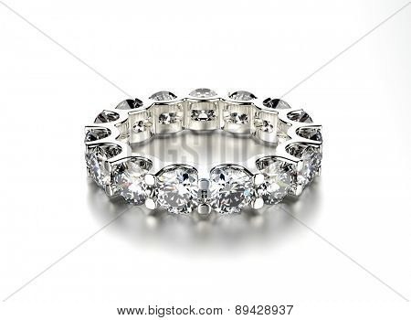 Engagement Ring with Diamond. Jewelry background
