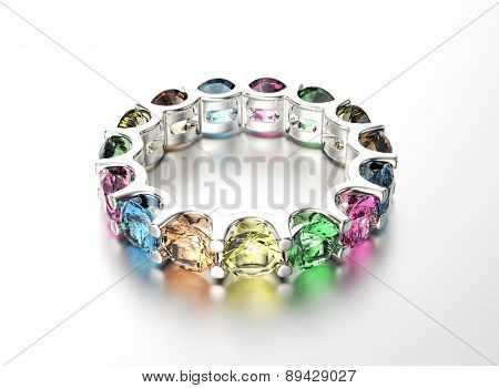 Engagement Ring with Diamond. Jewelry background