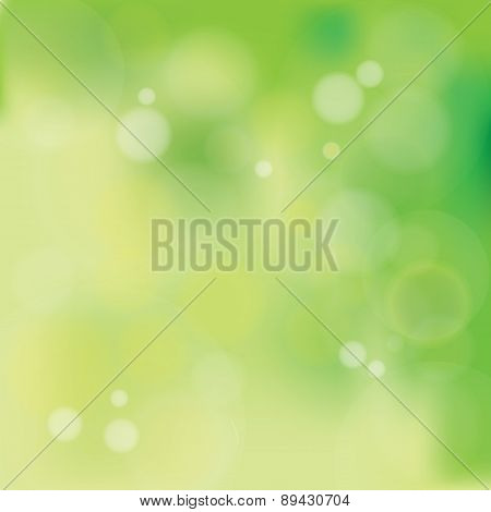 Natural Pastel Greenish Bokeh Background
