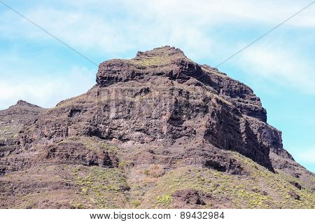 Volcanic Rock Basaltic Formation in Gran Canaria