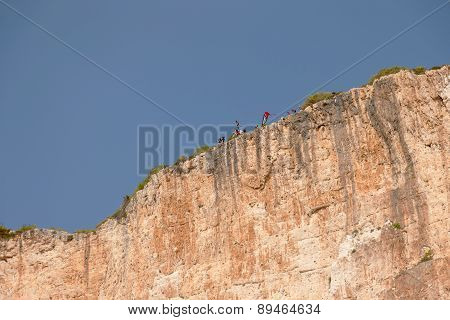 Base Jump In Shipwreck Beach Of Zakynthos Island