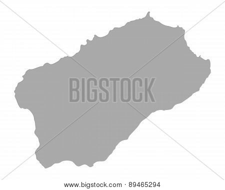 Map Of Santo Antao