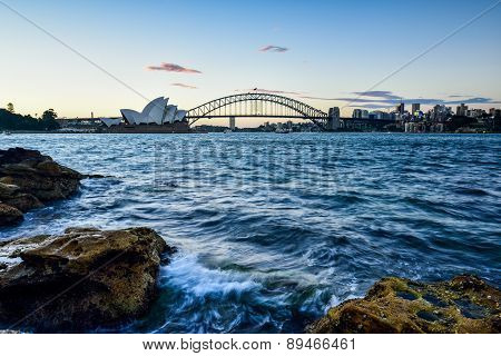 Sydney, Australia - May 6 , 2015 : Opera House And Harbour Bridge