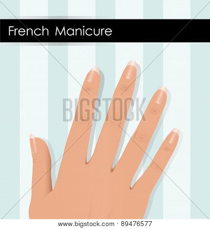 French Manicure hand.