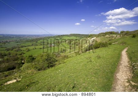 Vistas de Crickley Hill Country Park cerca de Gloucester
