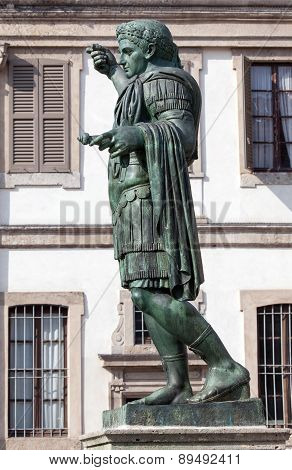 Bronze Statue Of The Roman Emperor Constantine