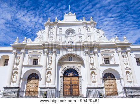 The Cathedral Of Santiago In Antigua
