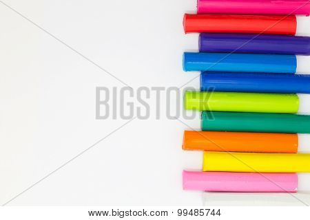 Ranibows color clay sticks for children playing