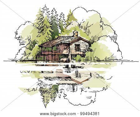 Summer landscape.