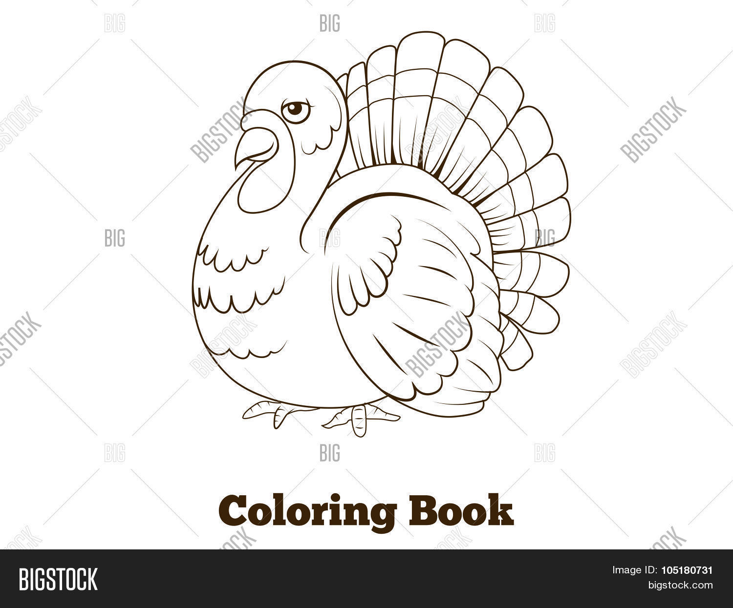 Coloring Book Turkey Vector & Photo (Free Trial) | Bigstock