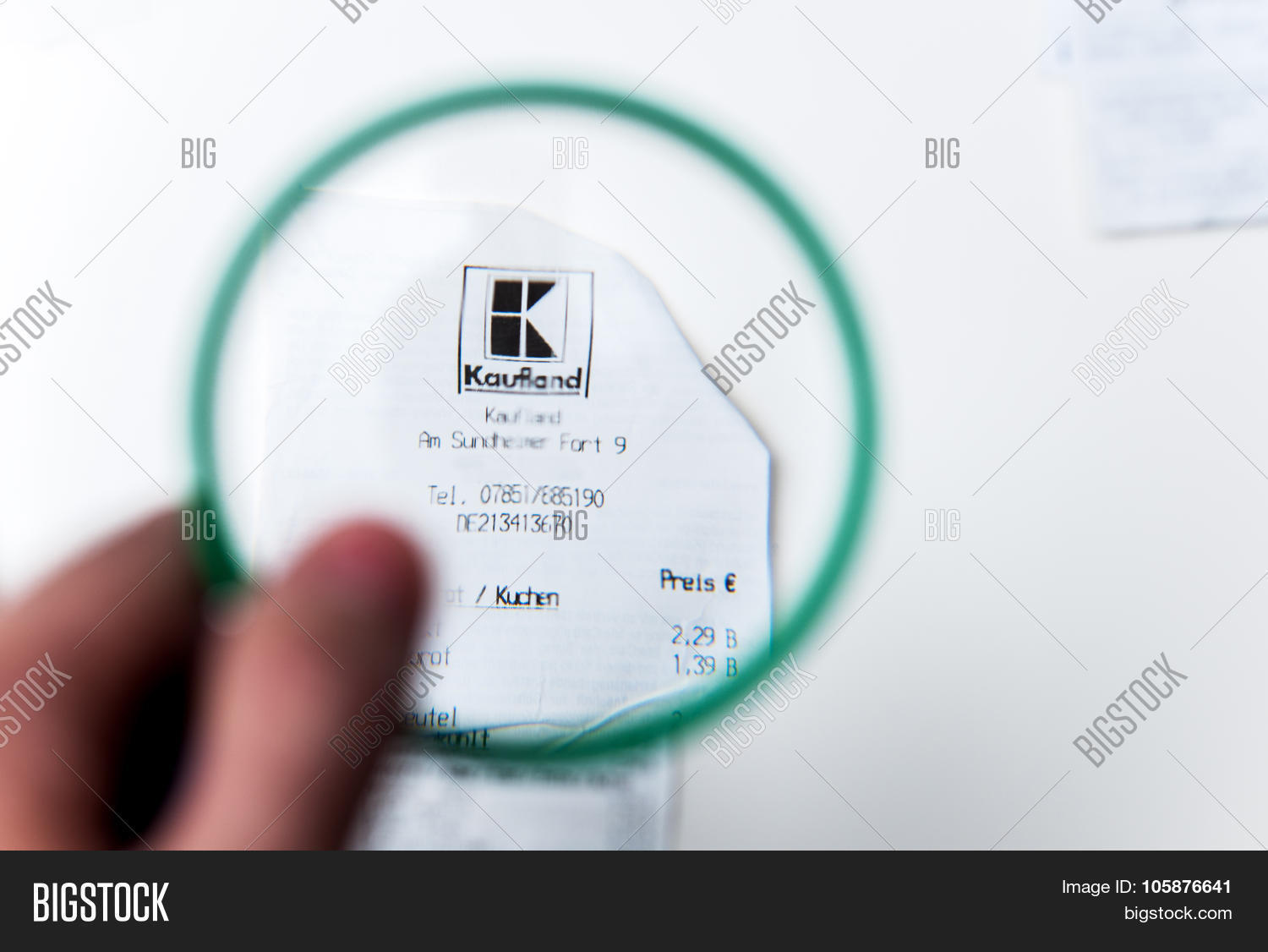 Kaufland Receipt Seen Image & Photo (Free Trial) Bigstock