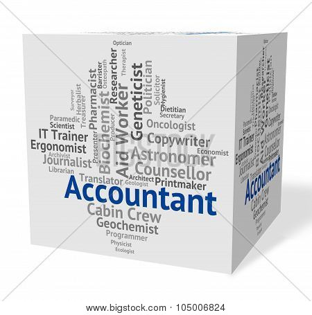 Accountant Job Represents Balancing The Books And Accountants
