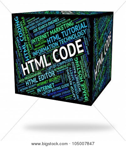 Html Code Means Hypertext Markup Language And Cipher