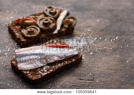 Open Sandwich Or Smorrebrod
