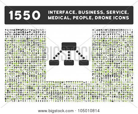 Hierachy Icon And More Interface, Business, Tools, People, Medical, Awards Flat Glyph Icons