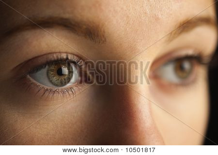 Close up degli occhi