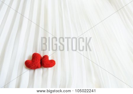 Valentine Hearts On white Background