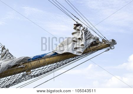 Sailboat Prow Mast With Sails Collected
