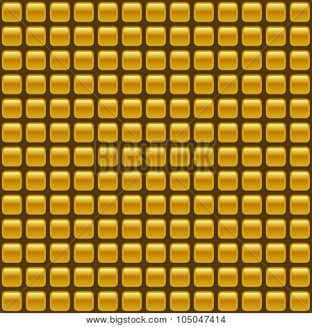 Tiled Seamless Golden Vector Background
