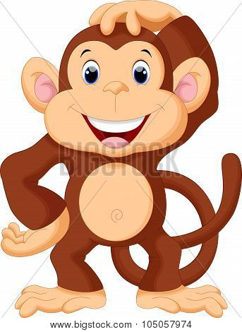 Cute monkey cartoon