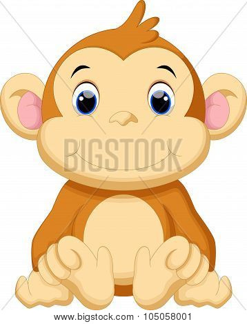 Cute monkey cartoon