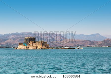 Bourtzi Fortress In Greece, Nafplion