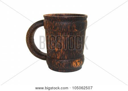 Wood Cup Handcraft Made From Palm