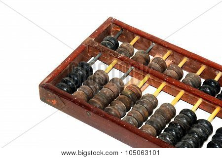 Old Abacus Isolated On White Background