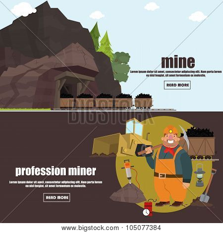 miner working in a mine