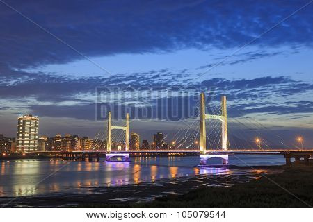 Chongyang Bridge At Taipei, Taiwan
