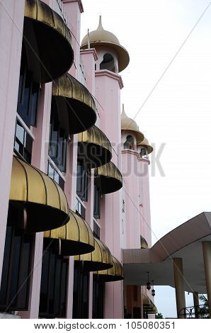Window canopy at Kuching Town Mosque a.k.a Masjid Bandaraya Kuching in Sarawak, Malaysia