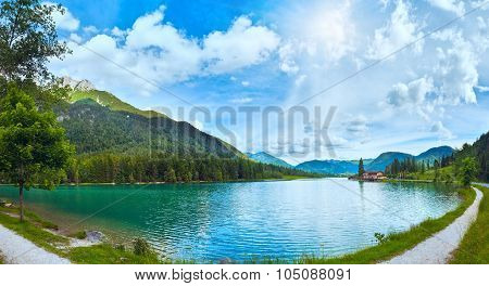 Alpine Summer Lake Panorama