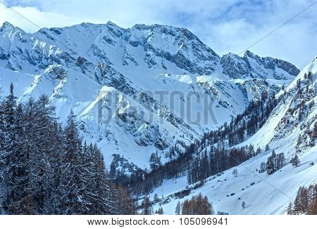 Samnaun Alps Winter View (swiss).