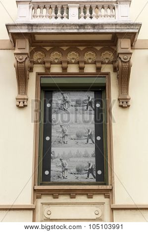 Facade of institut Lumiere in Lyon, France