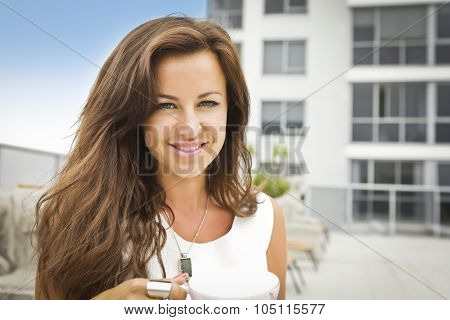 Portrait Of A Beautiful Brunette
