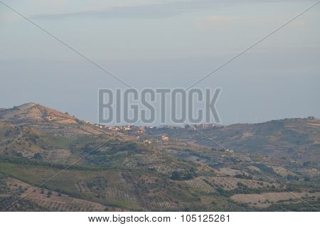 View of the city of Bivona, Sicily