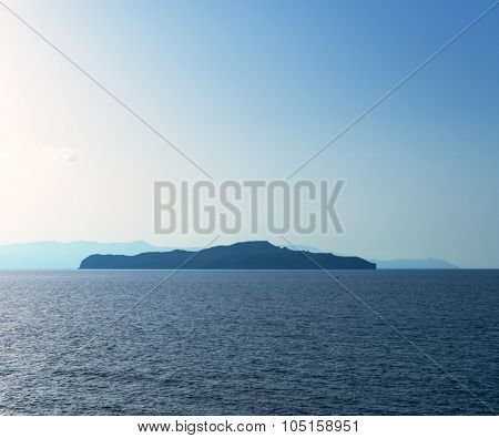 Agioi Theodoroi. Deserted Island In The Mediterranean Sea.