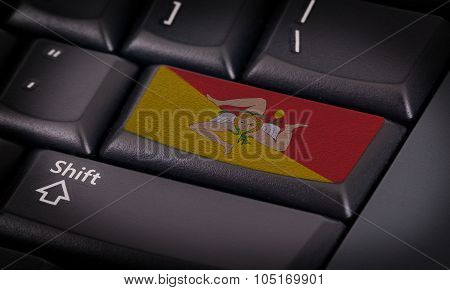 Flag On Keyboard