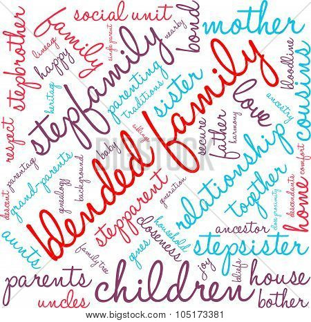 Blended Family Word Cloud