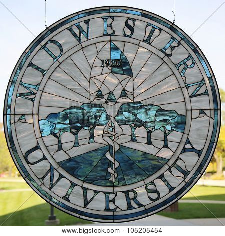 Midwestern University logo at College of Dental Medicine Illinois