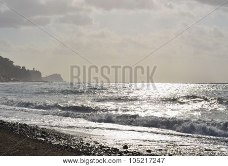 View Of The Sunrise, The Ligurian Riviera, Finale Ligure