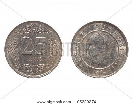 Turkish Coin Isolated