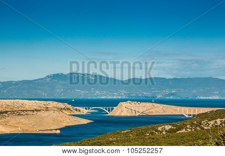 Bridge Leading To Krk Island