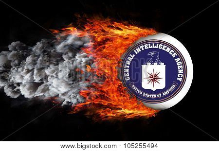 Flag With A Trail Of Fire - Cia
