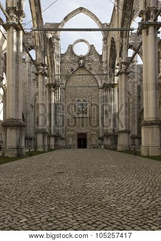 Interiors Of The Roofless Carmo Convent