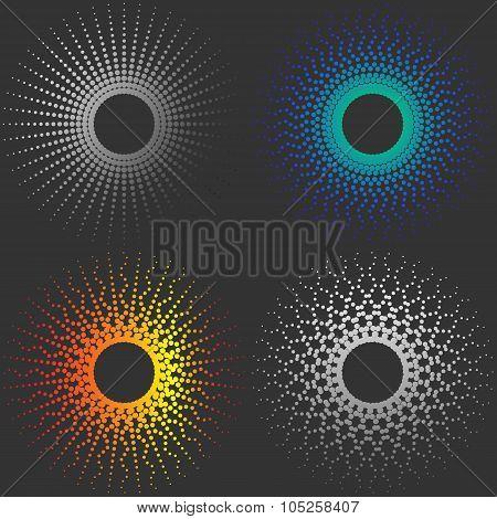 halftone circle